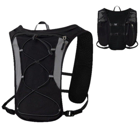 Darrahopens Home & Garden > Travel > Backpacks Black Lightweight Hydration Backpack with 1.5L Water Bladder Compact Cycling Running Pack for Hiking and Outdoor Sports Ideal for Australian Adventures
