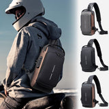Darrahopens Home & Garden > Travel > Backpacks Black Men's Anti-Theft Crossbody Sling Bag with USB Charging Port & Combination Lock