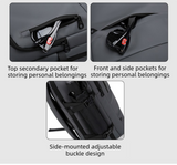 Darrahopens Home & Garden > Travel > Backpacks Black Premium Business Expandable Travel Backpack with External USB Charging - 20-35L Large-Capacity & Waterproof Commuter Daypack