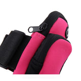Darrahopens Home & Garden > Travel > Backpacks Black Sports Running Armband Bag Water Resistant Phone Pouch with Dual Zipper Pockets Earphone Hole for Gym Jogging Cycling Fits 6.5 Inch Smartphones