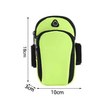 Darrahopens Home & Garden > Travel > Backpacks Black Sports Running Armband Bag Water Resistant Phone Pouch with Dual Zipper Pockets Earphone Hole for Gym Jogging Cycling Fits 6.5 Inch Smartphones
