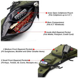 Darrahopens Home & Garden > Travel > Backpacks Black Tactical Style Sling Bag Crossbody Chest Pack Lightweight Daypack for Travel Hiking and Cycling Fits 8.3 Inch Notebook Ideal for Australian Outdoors