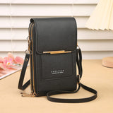Darrahopens Home & Garden > Travel > Backpacks Black Touch Screen Crossbody Phone Bag for Women Small Shoulder Purse with Dual Zippers and Card Slots Compact Travel Pouch Australian Lifestyle