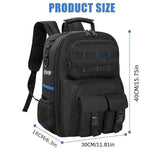 Darrahopens Home & Garden > Travel > Backpacks Black travel backpack, multi-pocket backpack, comfortable backpack, backpack with waist support, backpack with rubber feet, organizer backpack, durable backpack