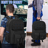 Darrahopens Home & Garden > Travel > Backpacks Black travel backpack, multi-pocket backpack, comfortable backpack, backpack with waist support, backpack with rubber feet, organizer backpack, durable backpack