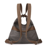 Darrahopens Home & Garden > Travel > Backpacks Black Versatile 3-in-1 Canvas Backpack and Shoulder Bag Large Capacity Handbag for Women Ideal for Travel School and Everyday Use