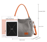 Darrahopens Home & Garden > Travel > Backpacks Black Women's Canvas Hobo Handbag Large Shoulder Tote Bag Adjustable Crossbody Strap Casual Purse 40cm for Work School Travel