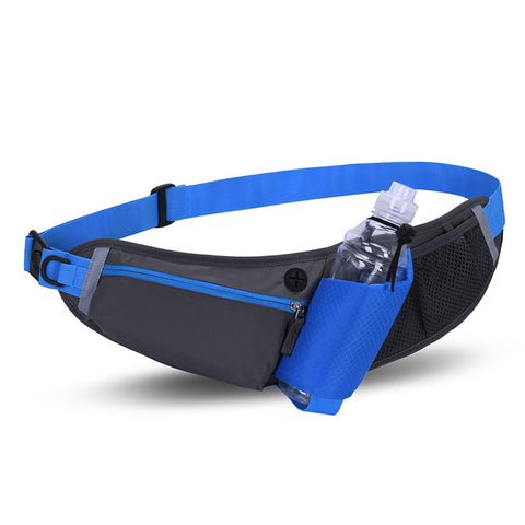 Darrahopens Home & Garden > Travel > Backpacks Blue Adjustable Large Capacity Outdoor Sports Running Waist Pack(Waistline 70-160CM) - Multifunctional Marathon Pouch With Water Bottle Holder & Headphone Exit