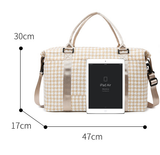 Darrahopens Home & Garden > Travel > Backpacks Blue Expandable Large Capacity Travel Bag - Short Trip Duffle with Trolley Sleeve, Maternity & Gym Storage (47x17x30 cm)