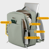 Darrahopens Home & Garden > Travel > Backpacks Blue Large Capacity Airbag Backpack Multi-Compartment Laptop Backpack Travel Business Bag