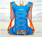 Darrahopens Home & Garden > Travel > Backpacks Blue Lightweight Outdoor Sports Backpack Breathable Hiking Daypack Compact Running Cycling Bag with Bungee Storage 45cm for Travel