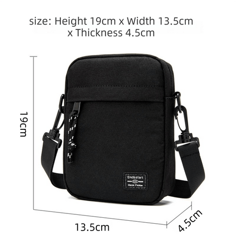 Darrahopens Home & Garden > Travel > Backpacks Blue Mini Streetwear Oxford Cloth Crossbody Bag - Ultra-Light (200g) Fashion Sling Pack, Fits 8-inch Tablet