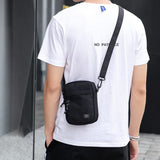 Darrahopens Home & Garden > Travel > Backpacks Blue Mini Streetwear Oxford Cloth Crossbody Bag - Ultra-Light (200g) Fashion Sling Pack, Fits 8-inch Tablet