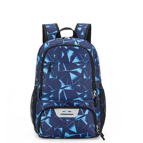 Darrahopens Home & Garden > Travel > Backpacks Blue Sports Backpack with Separate Shoe & Ball Compartments - Waterproof Gym Bag for Basketball, Soccer, Travel & Daily Use