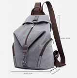 Darrahopens Home & Garden > Travel > Backpacks Blue Women's Vintage Canvas Backpack Casual Daypack Retro College School Bag Large Capacity Rucksack for Travel Work & Daily Use