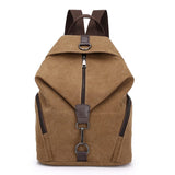 Darrahopens Home & Garden > Travel > Backpacks Brown Women's Vintage Canvas Backpack Casual Daypack Retro College School Bag Large Capacity Rucksack for Travel Work & Daily Use