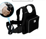 Darrahopens Home & Garden > Travel > Backpacks Child Motorcycle Safety Harness Strap Adjustable Passenger Belt with Handles & Storage Pocket Breathable Linen Black for Scooter