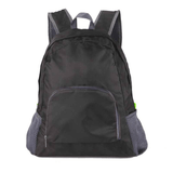 Darrahopens Home & Garden > Travel > Backpacks Foldable Nylon Backpack – Lightweight, Durable, and Strong Load Capacity, Four-Step Folding Transforms into a Handbag in Seconds, Multi-pocket Organization with Breathable Carrying(BLACK)