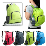Darrahopens Home & Garden > Travel > Backpacks Foldable Nylon Backpack – Lightweight, Durable, and Strong Load Capacity, Four-Step Folding Transforms into a Handbag in Seconds, Multi-pocket Organization with Breathable Carrying(GREEN)