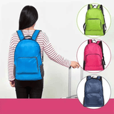 Darrahopens Home & Garden > Travel > Backpacks Foldable Nylon Backpack – Lightweight, Durable, and Strong Load Capacity, Four-Step Folding Transforms into a Handbag in Seconds, Multi-pocket Organization with Breathable Carrying(rose-carmine)