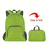 Darrahopens Home & Garden > Travel > Backpacks Foldable Nylon Backpack – Lightweight, Durable, and Strong Load Capacity, Four-Step Folding Transforms into a Handbag in Seconds, Multi-pocket Organization with Breathable Carrying(rose-carmine)