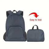 Darrahopens Home & Garden > Travel > Backpacks Foldable Nylon Backpack – Lightweight, Durable, and Strong Load Capacity, Four-Step Folding Transforms into a Handbag in Seconds, Multi-pocket Organization with Breathable Carrying(rose-carmine)
