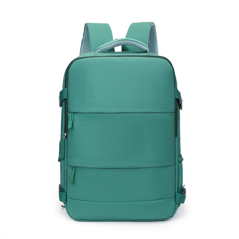 Darrahopens Home & Garden > Travel > Backpacks Green 25L Travel Laptop Backpack with Shoe Compartment 180 Degree Opening Carry On Rucksack Fits 14 Inch Laptop Ideal for Business and Weekends