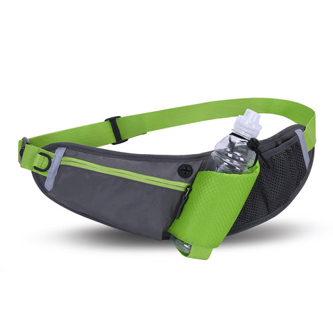 Darrahopens Home & Garden > Travel > Backpacks Green Adjustable Large Capacity Outdoor Sports Running Waist Pack(Waistline 70-160CM) - Multifunctional Marathon Pouch With Water Bottle Holder & Headphone Exit