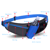 Darrahopens Home & Garden > Travel > Backpacks Green Adjustable Large Capacity Outdoor Sports Running Waist Pack(Waistline 70-160CM) - Multifunctional Marathon Pouch With Water Bottle Holder & Headphone Exit