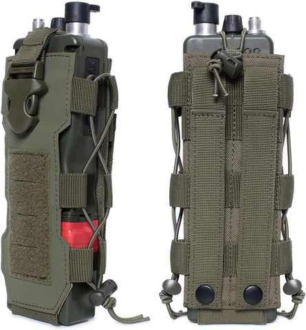 Darrahopens Home & Garden > Travel > Backpacks Green Adjustable Tactical Water Bottle Pouch - Multi-Functional MOLLE Compatible Accessory Bag for Hiking & Outdoor Survival