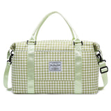 Darrahopens Home & Garden > Travel > Backpacks Green Expandable Large Capacity Travel Bag - Short Trip Duffle with Trolley Sleeve, Maternity & Gym Storage (47x17x30 cm)