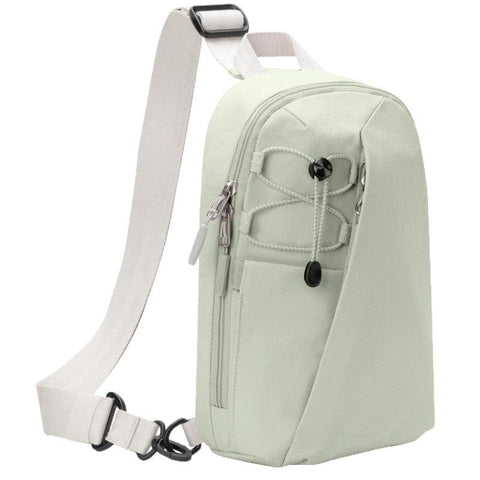 Darrahopens Home & Garden > Travel > Backpacks Green Modern Urban Sling Bag Crossbody Chest Pack with Quick Adjustable Strap Compact Daypack for Travel and Daily Commute
