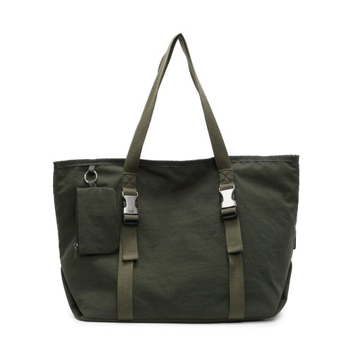 Darrahopens Home & Garden > Travel > Backpacks Green Modern Utility Tote Bag for Women - Large Capacity Shoulder Bag with Detachable Pouch for Work, School & Travel