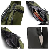 Darrahopens Home & Garden > Travel > Backpacks Green Tactical Style Sling Bag Crossbody Chest Pack Lightweight Daypack for Travel Hiking and Cycling Fits 8.3 Inch Notebook Ideal for Australian Outdoors