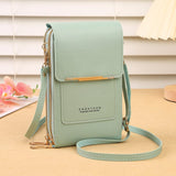 Darrahopens Home & Garden > Travel > Backpacks Green Touch Screen Crossbody Phone Bag for Women Small Shoulder Purse with Dual Zippers and Card Slots Compact Travel Pouch Australian Lifestyle
