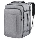 Darrahopens Home & Garden > Travel > Backpacks Grey Expandable 17-Inch Laptop Travel Backpack with USB Port - Durable TSA Friendly Carry-on Luggage Bag
