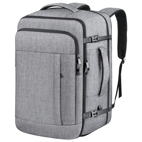 Darrahopens Home & Garden > Travel > Backpacks Grey Expandable 17-Inch Laptop Travel Backpack with USB Port - Durable TSA Friendly Carry-on Luggage Bag