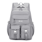 Darrahopens Home & Garden > Travel > Backpacks Grey Large Capacity Waterproof Student Backpack - Fits 15-Inch Laptop, Multi-Pocket Travel Daypack