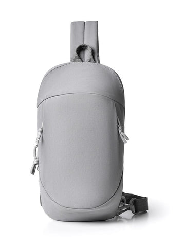 Darrahopens Home & Garden > Travel > Backpacks Grey Minimalist Anti-Theft Sling Bag for Men & Women - Water-Resistant Crossbody Chest Pack, Fits 9.7-inch Tablet