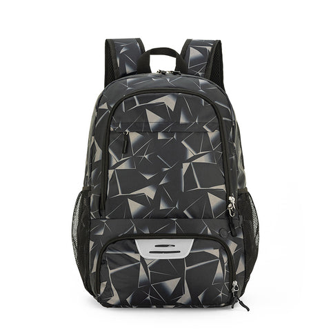 Darrahopens Home & Garden > Travel > Backpacks Grey Sports Backpack with Separate Shoe & Ball Compartments - Waterproof Gym Bag for Basketball, Soccer, Travel & Daily Use
