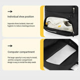 Darrahopens Home & Garden > Travel > Backpacks Grey Sports Backpack with Separate Shoe & Ball Compartments - Waterproof Gym Bag for Basketball, Soccer, Travel & Daily Use