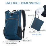 Darrahopens Home & Garden > Travel > Backpacks Grey Ultra Lightweight Packable Backpack - Foldable Daypack for Hiking & Travel