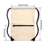 Darrahopens Home & Garden > Travel > Backpacks Grey Versatile Drawstring Backpack - Sports, Gym, Yoga, Dance & Travel Carry-All (34x47 cm)