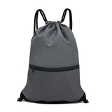 Darrahopens Home & Garden > Travel > Backpacks Grey Versatile Drawstring Backpack - Sports, Gym, Yoga, Dance & Travel Carry-All (34x47 cm)