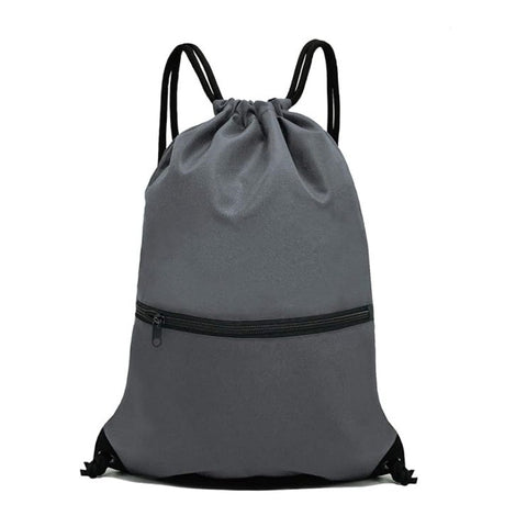Darrahopens Home & Garden > Travel > Backpacks Grey Versatile Drawstring Backpack - Sports, Gym, Yoga, Dance & Travel Carry-All (34x47 cm)