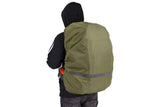 Darrahopens Home & Garden > Travel > Backpacks High-Visibility Backpack Rain Cover with Reflective Strip Water-Resistant Outdoor Night Travel Bag Cover -Army Green / L