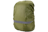 Darrahopens Home & Garden > Travel > Backpacks High-Visibility Backpack Rain Cover with Reflective Strip Water-Resistant Outdoor Night Travel Bag Cover -Army Green / S