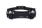 Darrahopens Home & Garden > Travel > Backpacks Hydration Running Belt with 2 Water Bottles and Phone Pouch for Marathon Hiking - Green