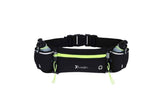 Darrahopens Home & Garden > Travel > Backpacks Hydration Running Belt with 2 Water Bottles and Phone Pouch for Marathon Hiking - Green