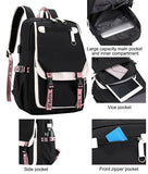 Darrahopens Home & Garden > Travel > Backpacks K-Pop Demon Hunters Anime School Backpack Cute Cartoon Bag for Students black_tfrf black 10